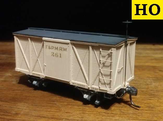 HO F&PM 4-Wheel Boxcar Kit in Smooth Fine Detail Plastic