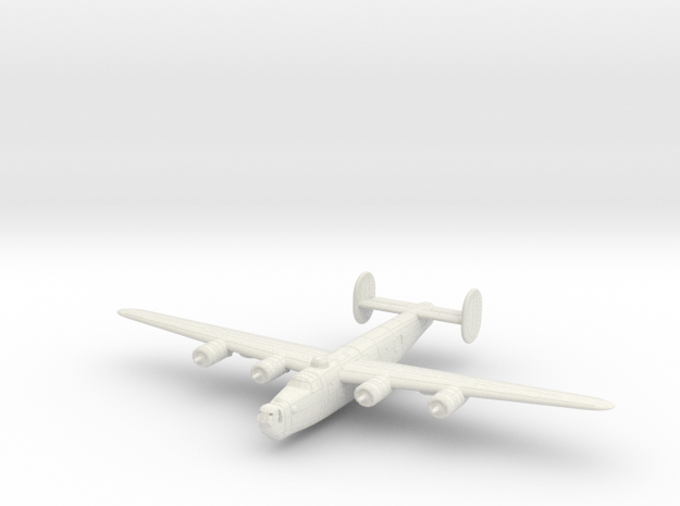 1/200 Consolidated B-24G Liberator in White Natural Versatile Plastic