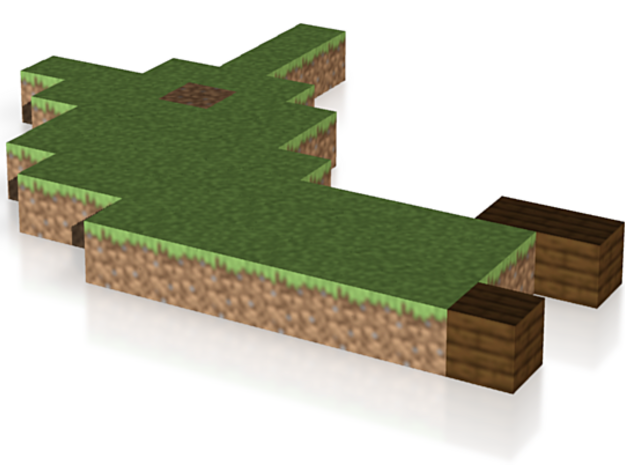 Minecraft in Glossy Full Color Sandstone