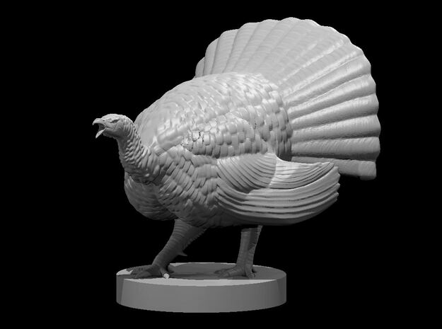 Turkey Dangerous Pose in Tan Fine Detail Plastic