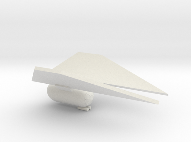 TIE Striker: Wings Up in White Natural Versatile Plastic