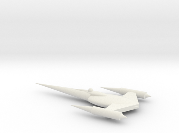 N-1 Starfighter in White Natural Versatile Plastic