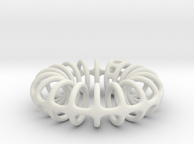 Ring-o-rings (2mm) in White Natural Versatile Plastic