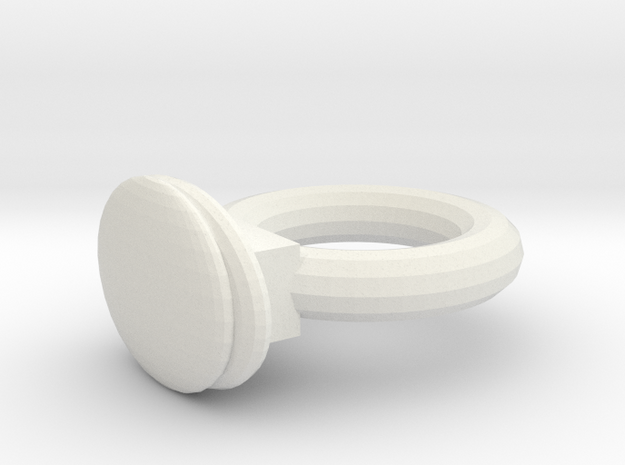 ring1 in White Natural Versatile Plastic