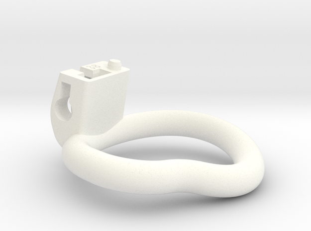 Cherry Keeper Ring G2 - 38mm Kidney-Right in White Processed Versatile Plastic