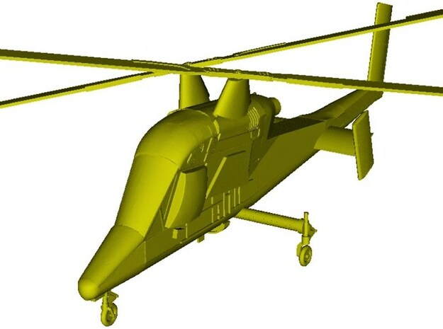 1/72 scale Kaman K-1200 K-MAX helicopter in Clear Ultra Fine Detail Plastic