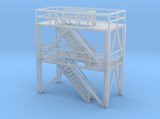 N Scale Refinery Stairs H36 in Tan Fine Detail Plastic