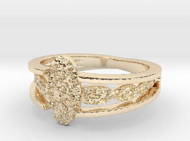 Stóny Nine Circles Cocktail Ring in 9K Yellow Gold : 7 / 54