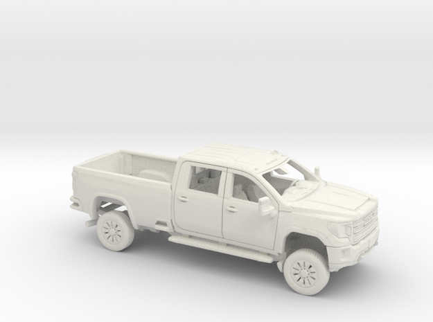 1/64 2019-22 GMC Sierra HD Crew Cab Long Bed Kit in White Natural Versatile Plastic