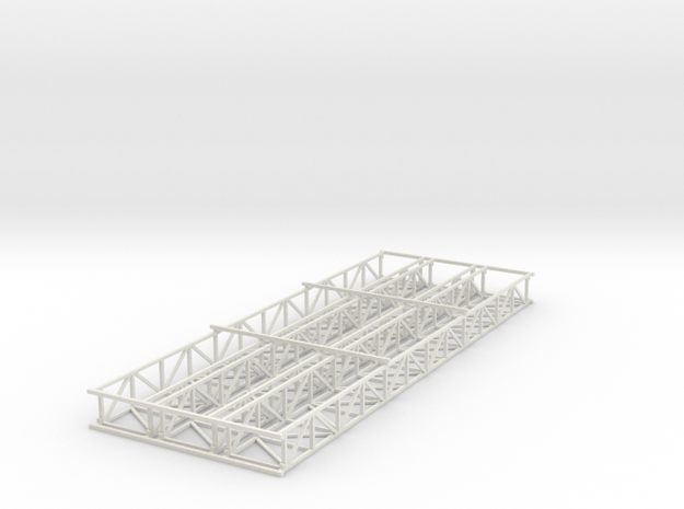 'HO Scale' - 58' Conveyor Bridge in White Natural Versatile Plastic