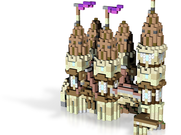 Minecraft Mythic Castle in Natural Full Color Sandstone