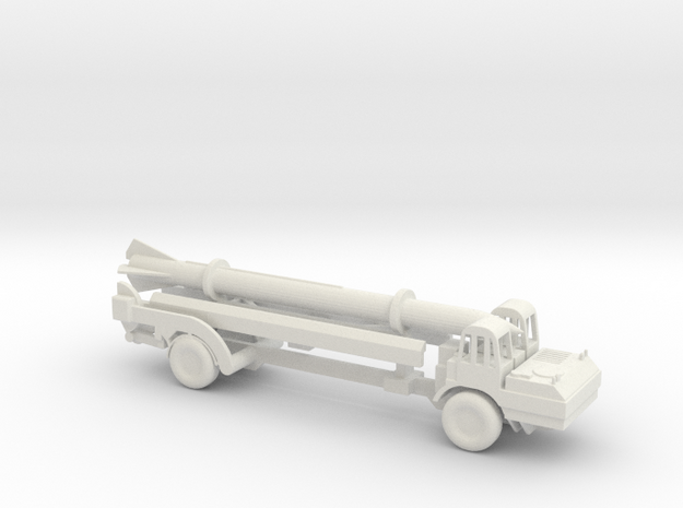 1/128 Scale MGM-5 Corporal Missile And Transporter in White Natural Versatile Plastic