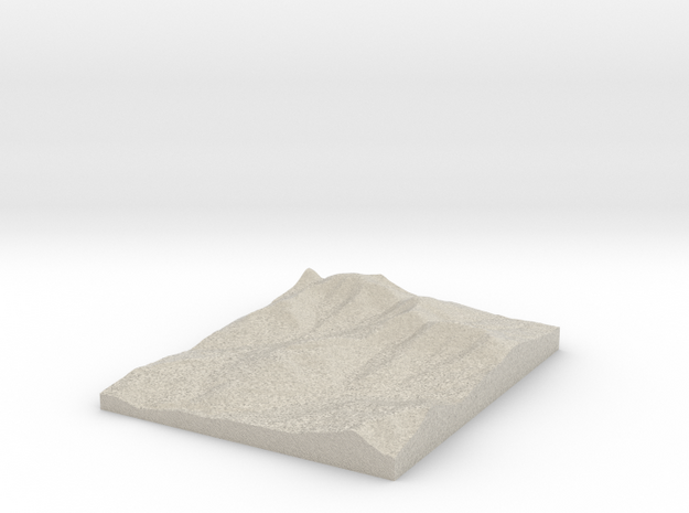 Model of Indian Head Mountain in Natural Sandstone