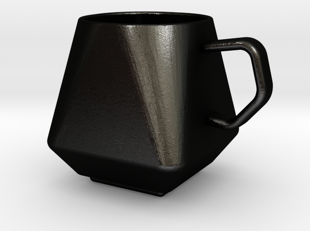 Modern Mug in Matte Black Steel