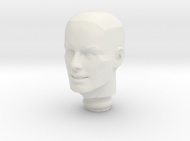 Mego Iceman 1:9 Scale Custom Head in White Natural Versatile Plastic