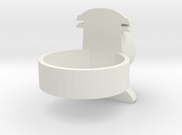 Revised design-Alan Scott GL ring in White Natural Versatile Plastic