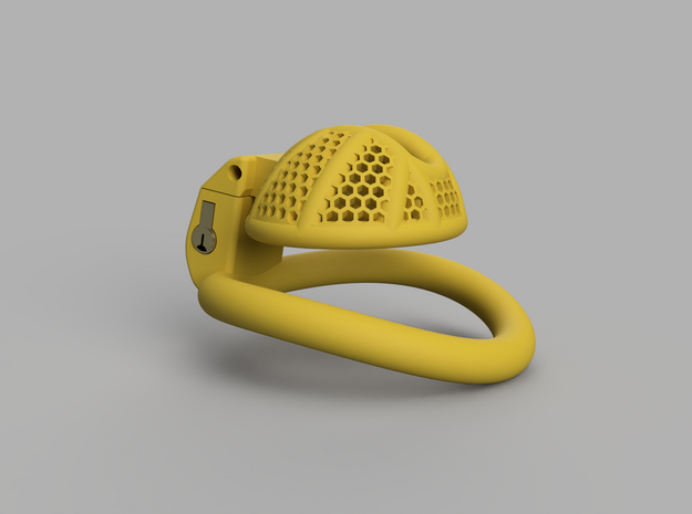 Cherry Keeper Cage - CKC-StubWide TTS in Yellow Processed Versatile Plastic