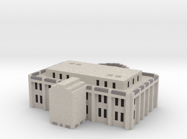 Minecraft The White House in Natural Full Color Sandstone