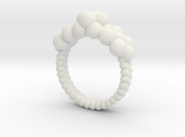 Neocube flower ring 16 in White Natural Versatile Plastic