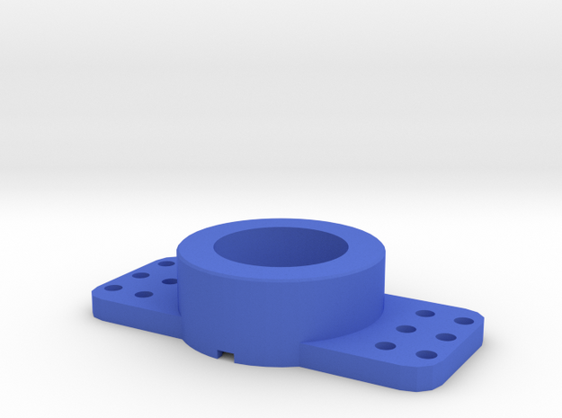 Hole_size_convertor for Arcade1up Tron spinner in Blue Processed Versatile Plastic