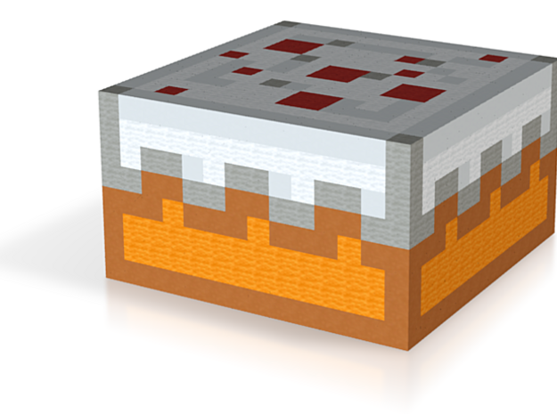 Minecraft Giant Cake in Natural Full Color Sandstone
