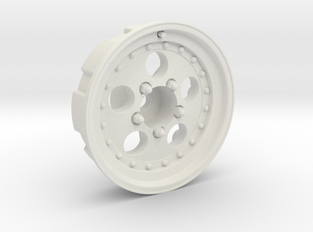 Custom Wheel for RocHobby Mashigan in White Natural Versatile Plastic