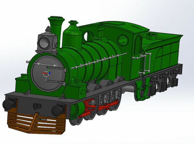 H0 V FCCA C5 Steam loco in Tan Fine Detail Plastic