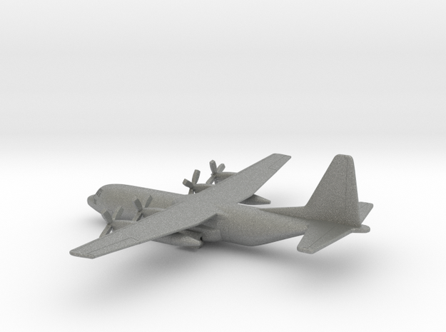 Lockheed C-130H-30 Hercules in Gray PA12: 1:400