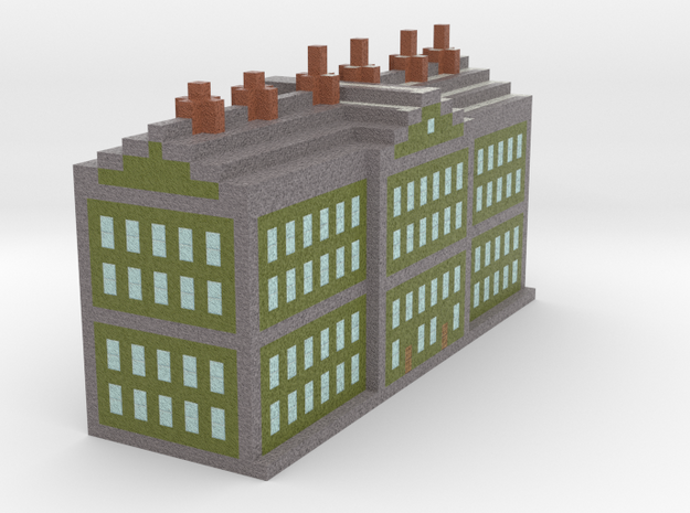 Minecraft Small Factory in Natural Full Color Sandstone
