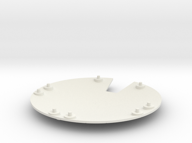 1/2500 Ambassador Concept Lower Saucer in White Natural Versatile Plastic