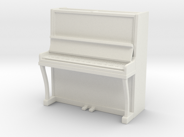 Piano 01. 1:18  in White Natural Versatile Plastic