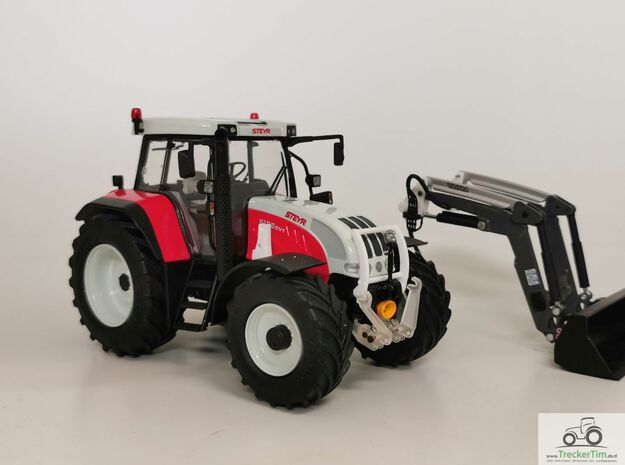 Wiking Konsole Marge Models Case Steyr New Holland in White Natural Versatile Plastic