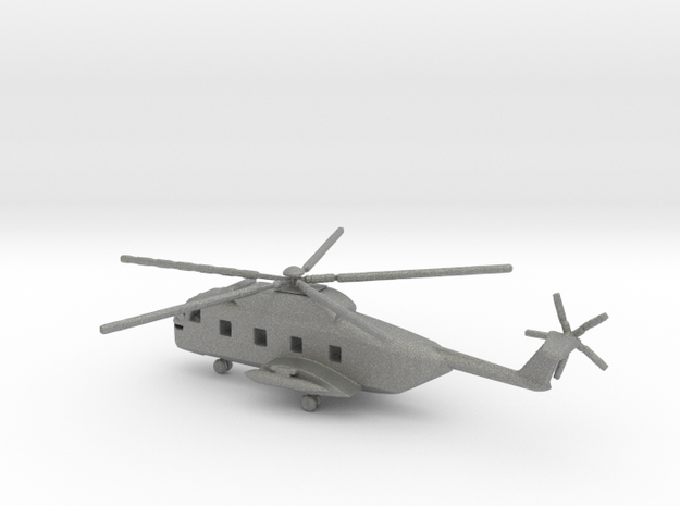 1/144 Scale Sikorsky HH-3 Rescue Helicopter in Gray PA12