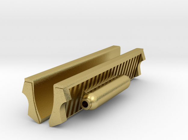 Part 07 side cover in Natural Brass