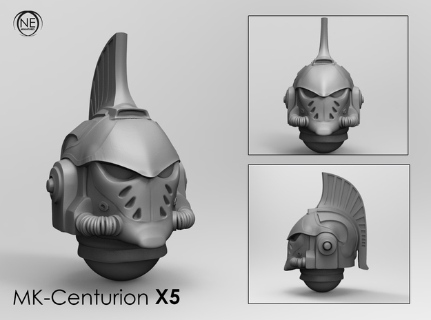 space helmet mk- centurion 5 units in Tan Fine Detail Plastic