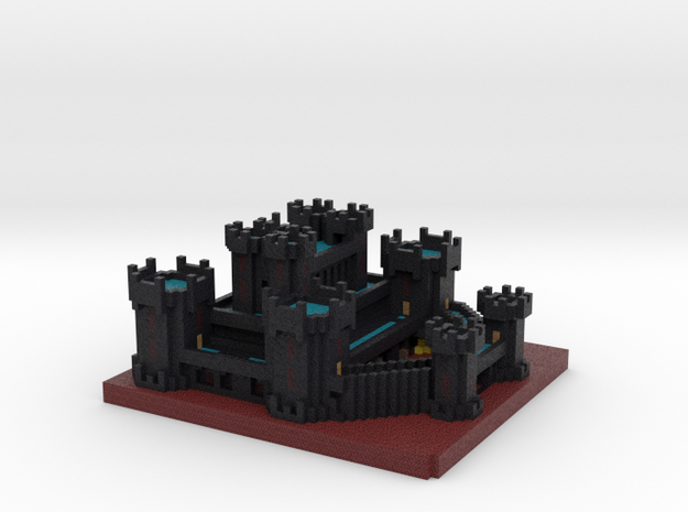 Minecraft Blackstone Castle in Natural Full Color Sandstone