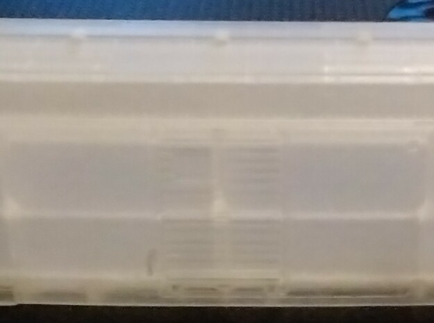 B&O M27 boxcar, N scale, including brake details in Clear Ultra Fine Detail Plastic