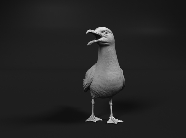 Herring Gull 1:16 Open beak in Tan Fine Detail Plastic