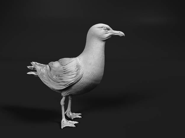 Herring Gull 1:48 Standing 1 in Tan Fine Detail Plastic