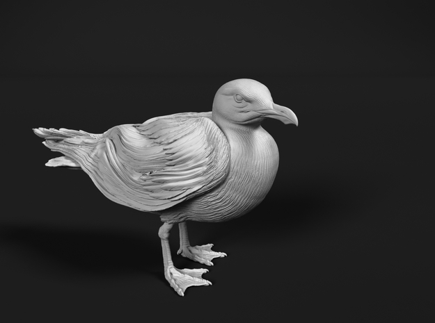 Herring Gull 1:45 Standing 3 in Tan Fine Detail Plastic