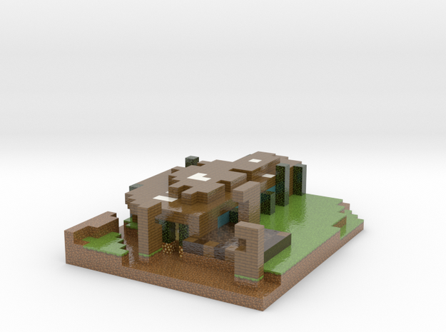 Minecraft House Of Potions in Glossy Full Color Sandstone