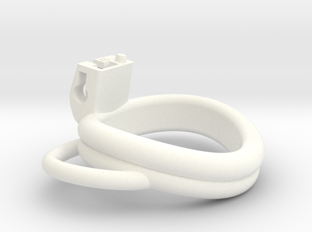 Cherry Keeper Ring G2 - 46mm Double Handles in White Processed Versatile Plastic