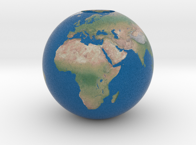 Earth for the small terrestrial orrery in Matte High Definition Full Color