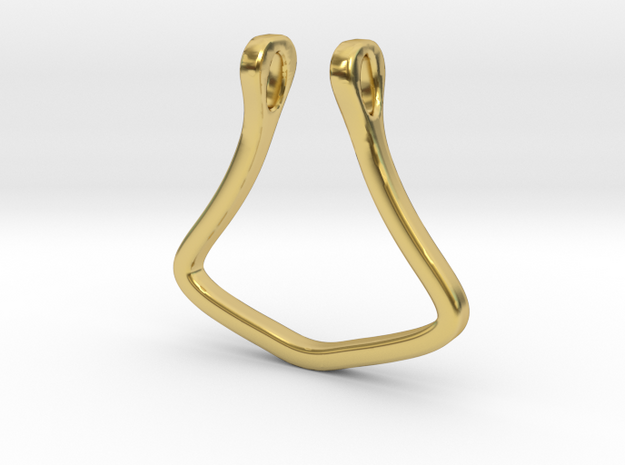 Ring Holder in Polished Brass