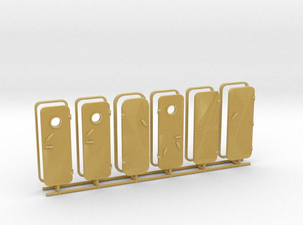 1/64 DKM Watertight Doors (Türen) Set x6 in Tan Fine Detail Plastic
