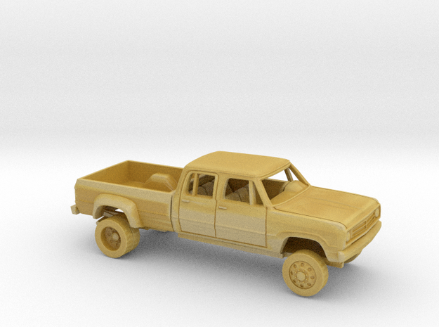 1/87 1972 Dodge D-Series Crew Cab Dually Bed Kit in Tan Fine Detail Plastic