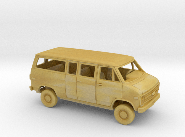 1/87 1985-91  Chevy G Van Regular SplitSide D. Kit in Tan Fine Detail Plastic