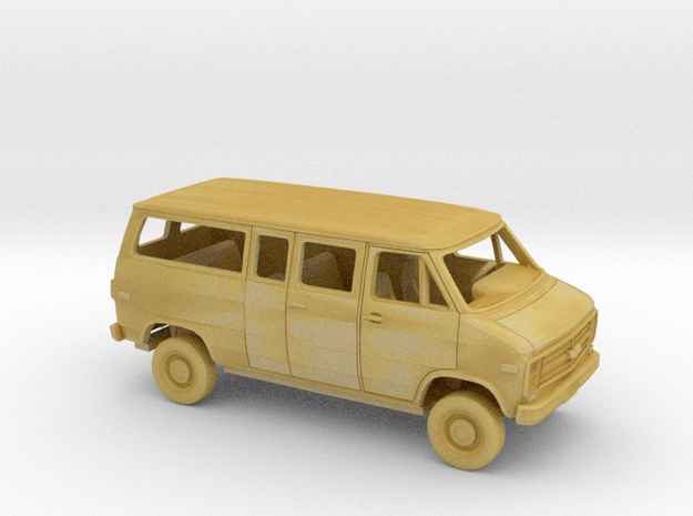 1/160 1985-91 Chevy G Van Regular SplitSideD. Kit in Tan Fine Detail Plastic