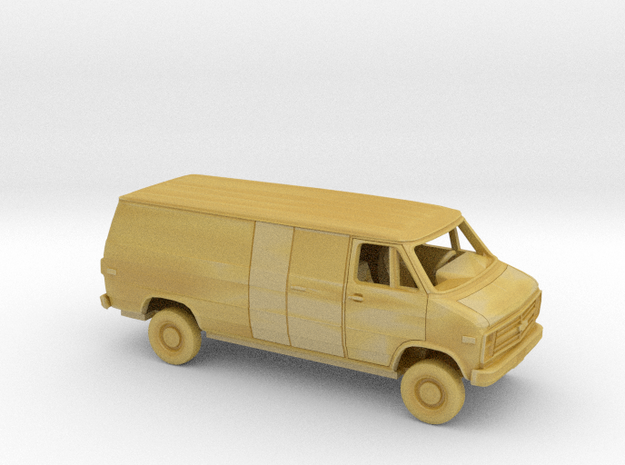 1/160 1985-91 Chevrolet G Van Long Delivery Kit in Tan Fine Detail Plastic