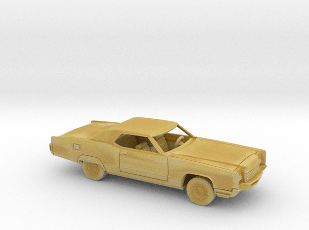 1/87 1971 Lincoln Continental Coupe Kit in Tan Fine Detail Plastic